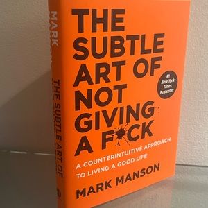 Hardcover copy of The Subtle Art of Not Giving a F**k